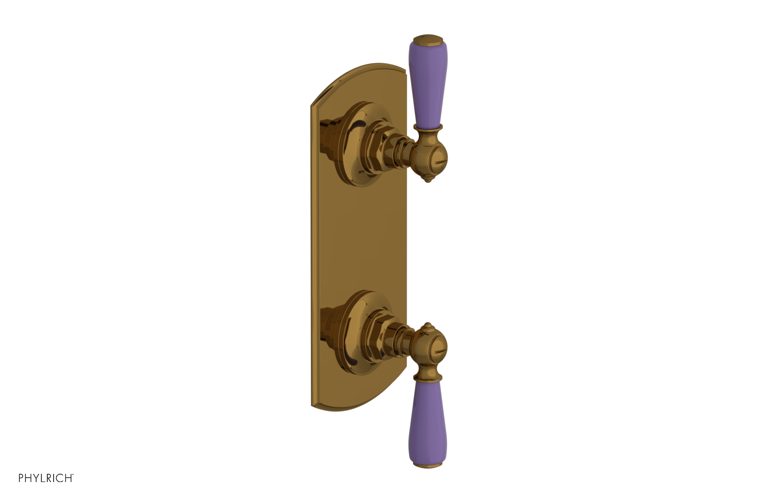 JAMESTOWN - Thermostatic Valve with Volume Control or Diverter with "Purple" Accents 4-738