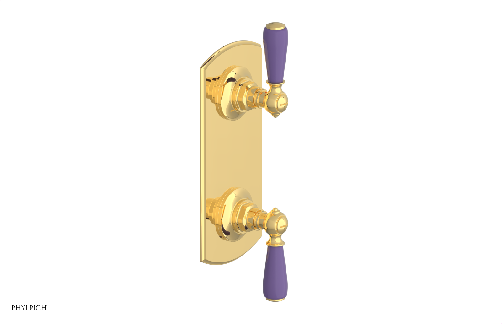JAMESTOWN - Thermostatic Valve with Volume Control or Diverter with "Purple" Accents 4-738