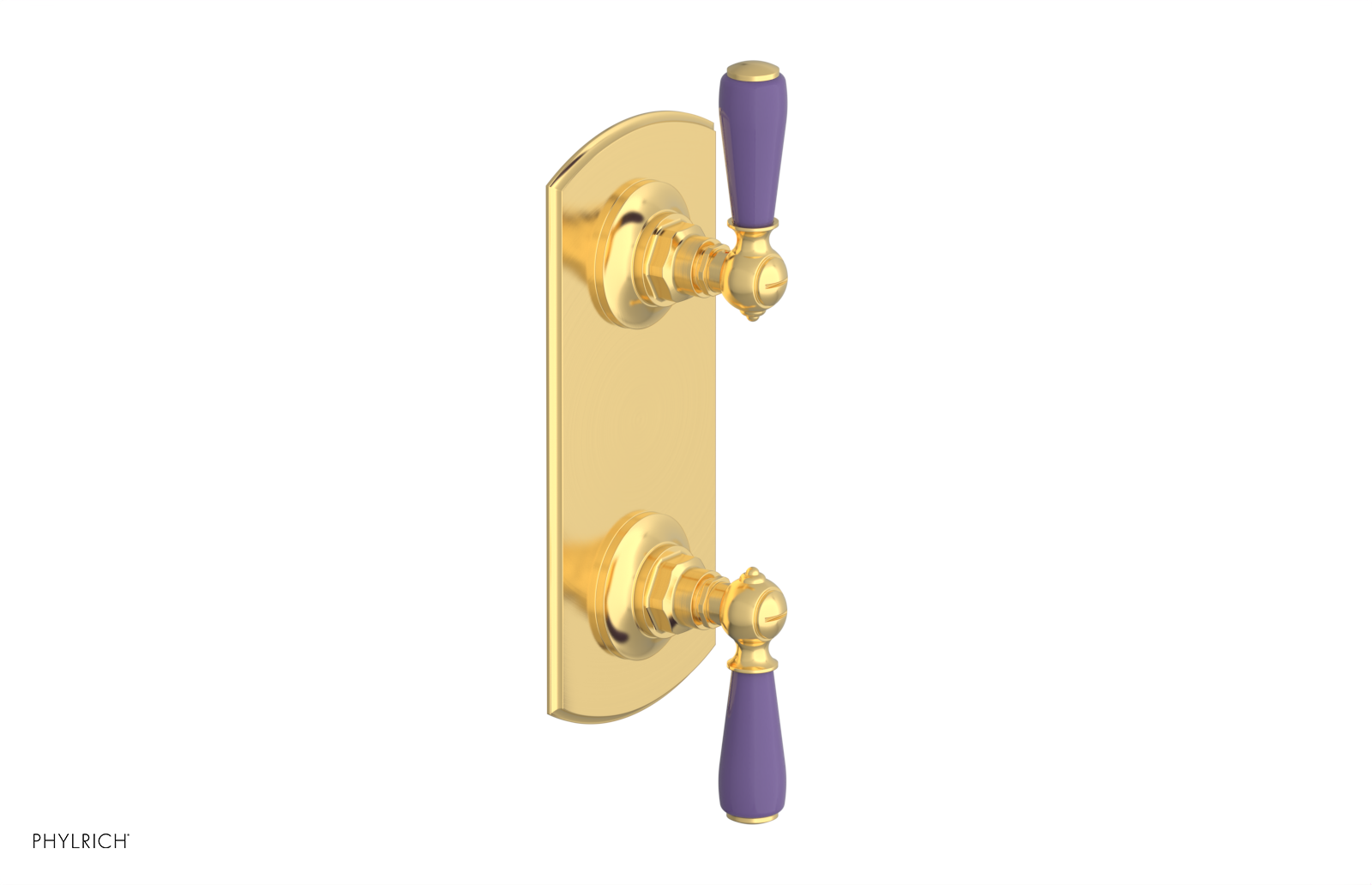 JAMESTOWN - Thermostatic Valve with Volume Control or Diverter with "Purple" Accents 4-738