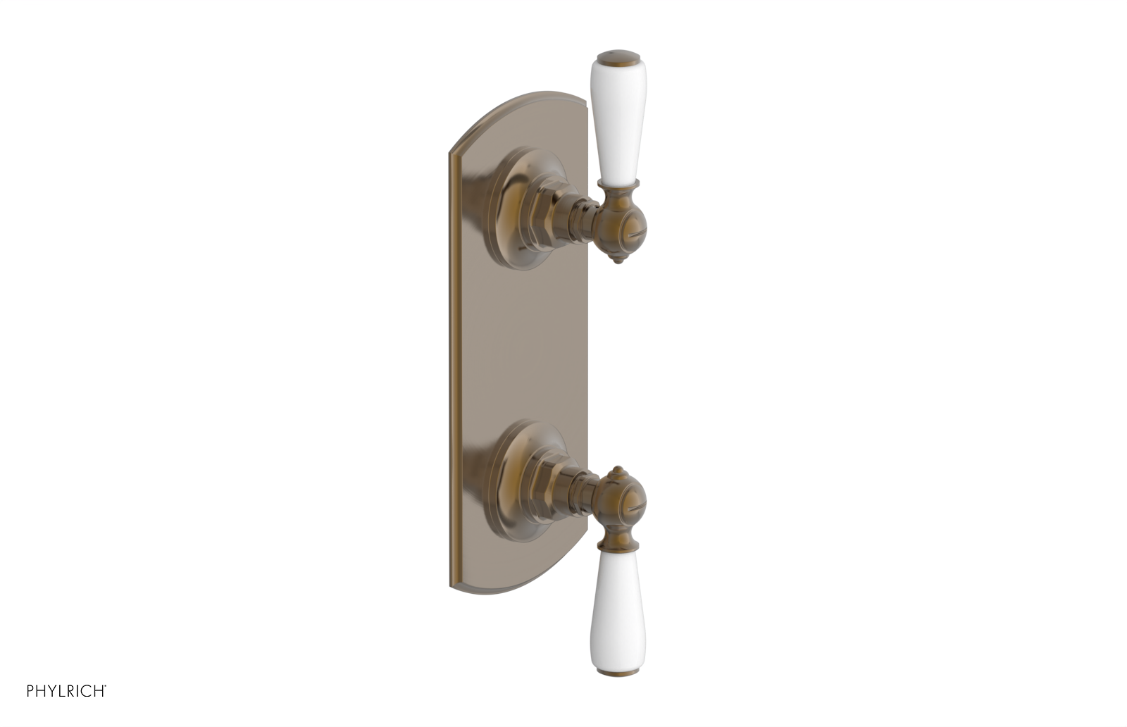 JAMESTOWN - Thermostatic Valve with Volume Control or Diverter with "White" Accents 4-738
