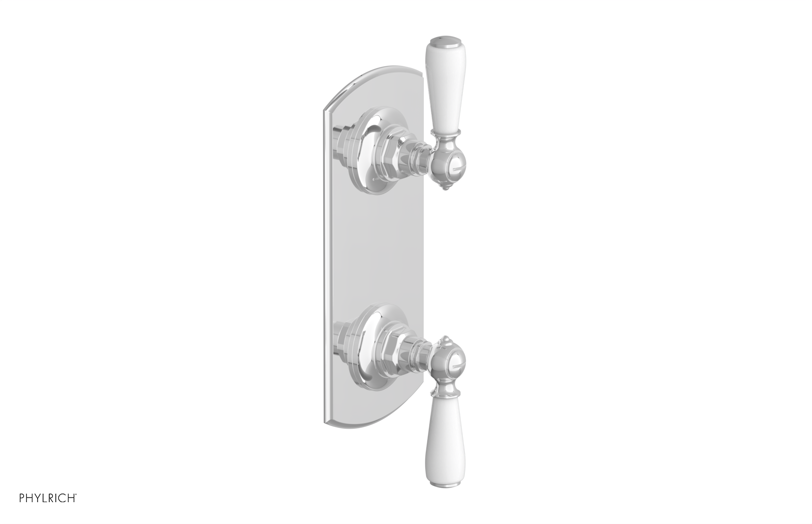 JAMESTOWN - Thermostatic Valve with Volume Control or Diverter with "White" Accents 4-738