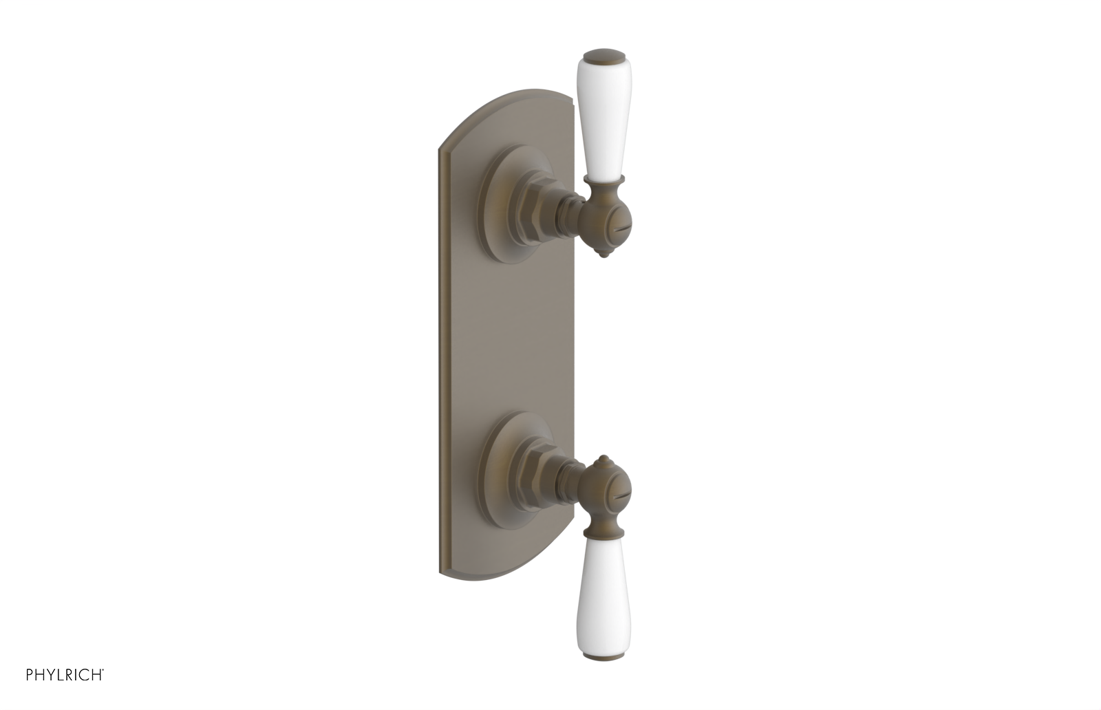 JAMESTOWN - Thermostatic Valve with Volume Control or Diverter with "White" Accents 4-738