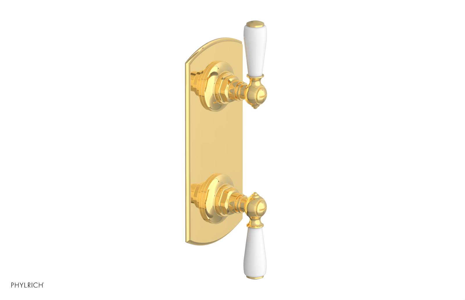 JAMESTOWN - Thermostatic Valve with Volume Control or Diverter with "White" Accents 4-738