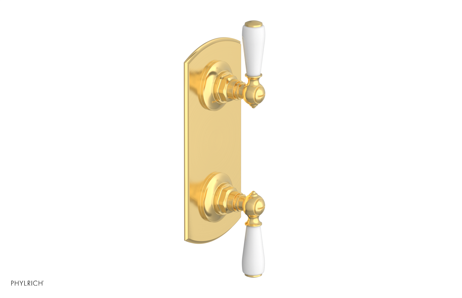 JAMESTOWN - Thermostatic Valve with Volume Control or Diverter with "White" Accents 4-738