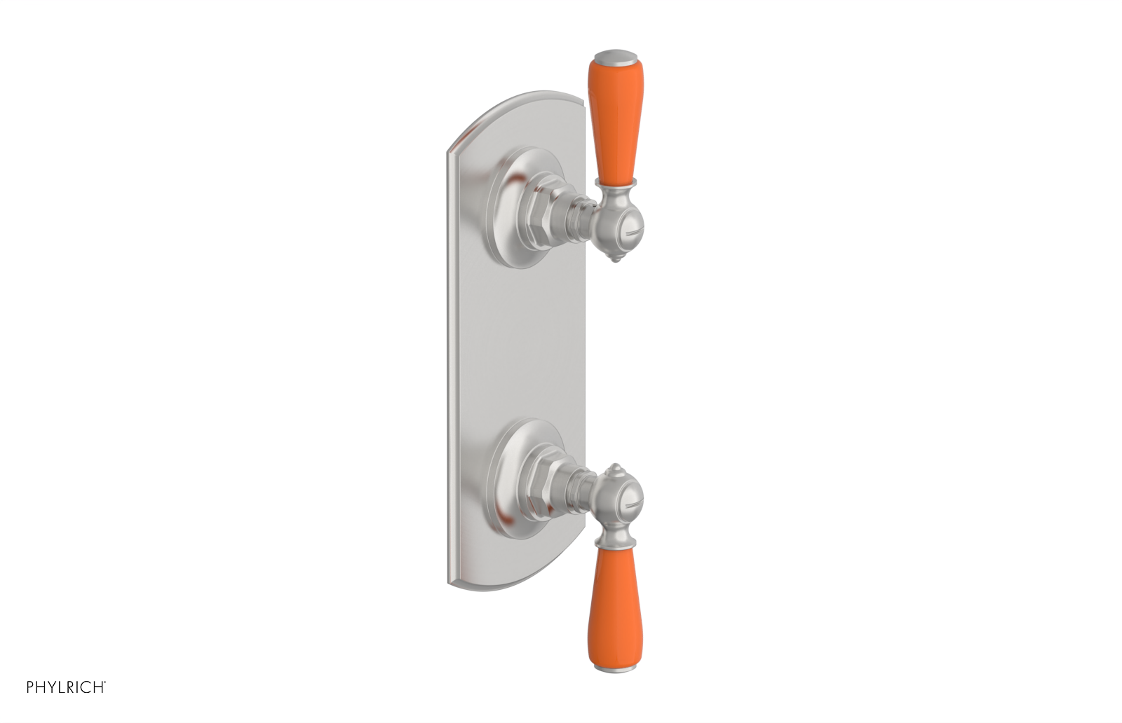 JAMESTOWN - Thermostatic Valve with Volume Control or Diverter with "Orange" Accents 4-738