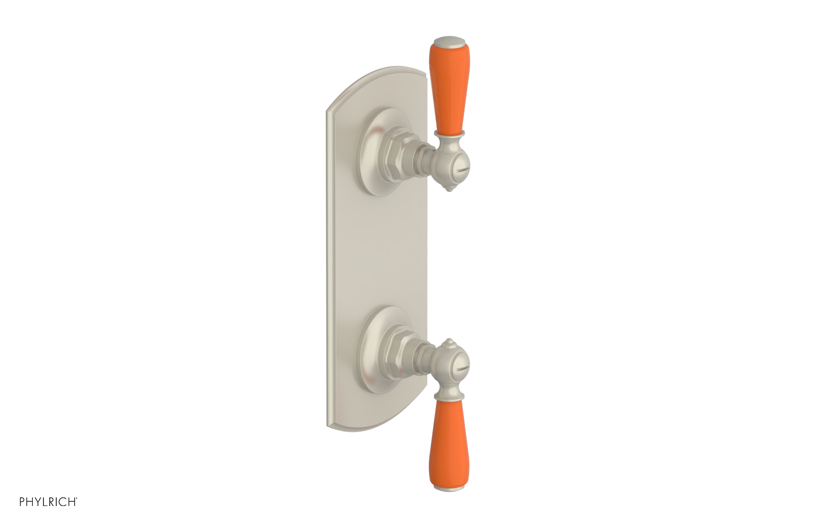 JAMESTOWN - Thermostatic Valve with Volume Control or Diverter with "Orange" Accents 4-738