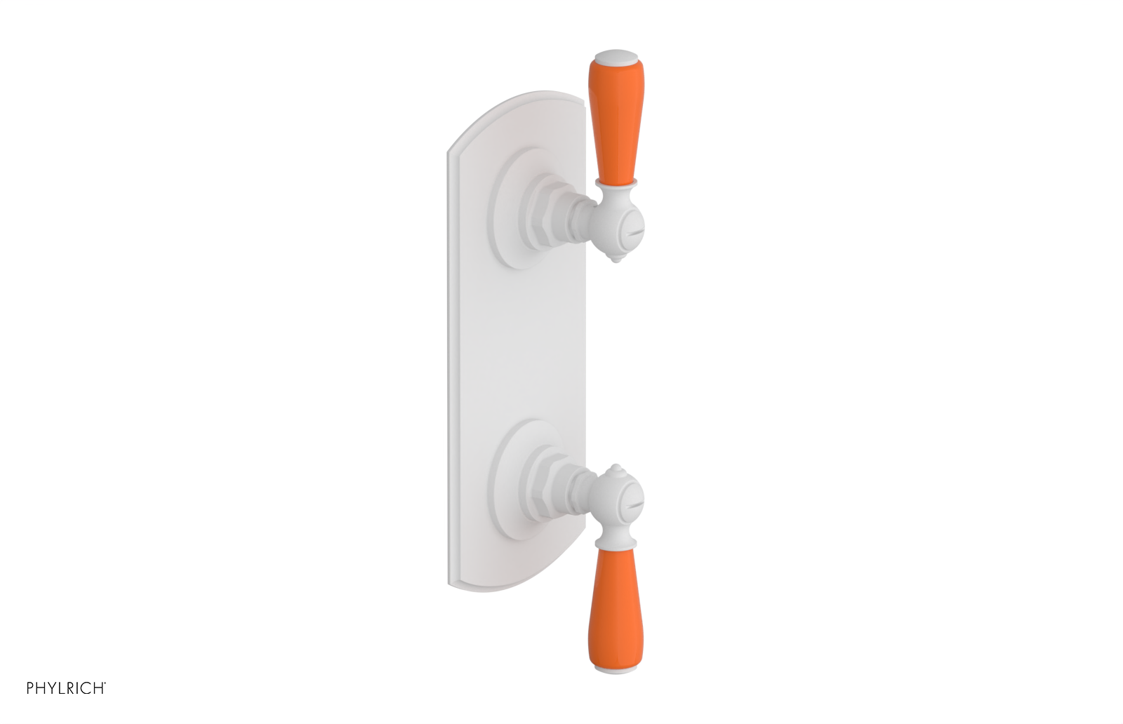 JAMESTOWN - Thermostatic Valve with Volume Control or Diverter with "Orange" Accents 4-738