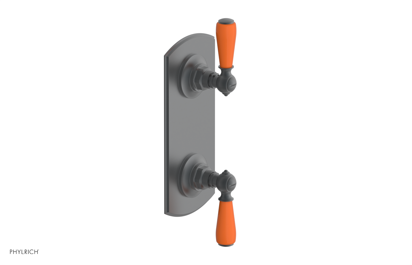 JAMESTOWN - Thermostatic Valve with Volume Control or Diverter with "Orange" Accents 4-738