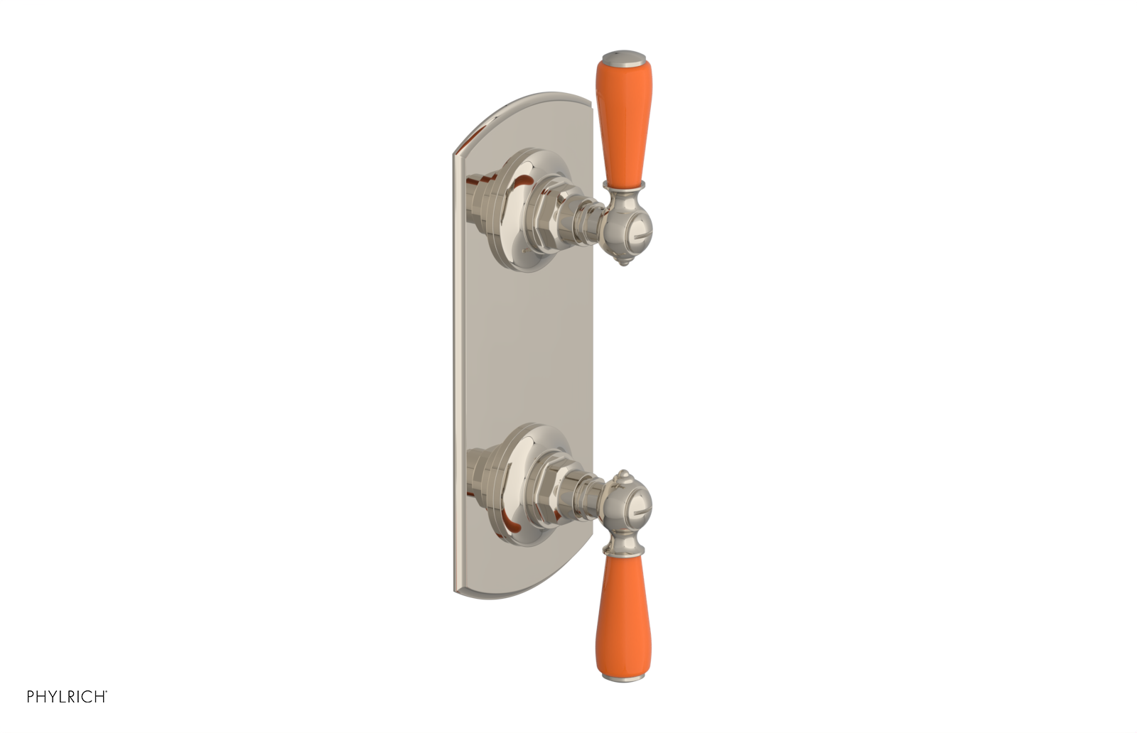 JAMESTOWN - Thermostatic Valve with Volume Control or Diverter with "Orange" Accents 4-738