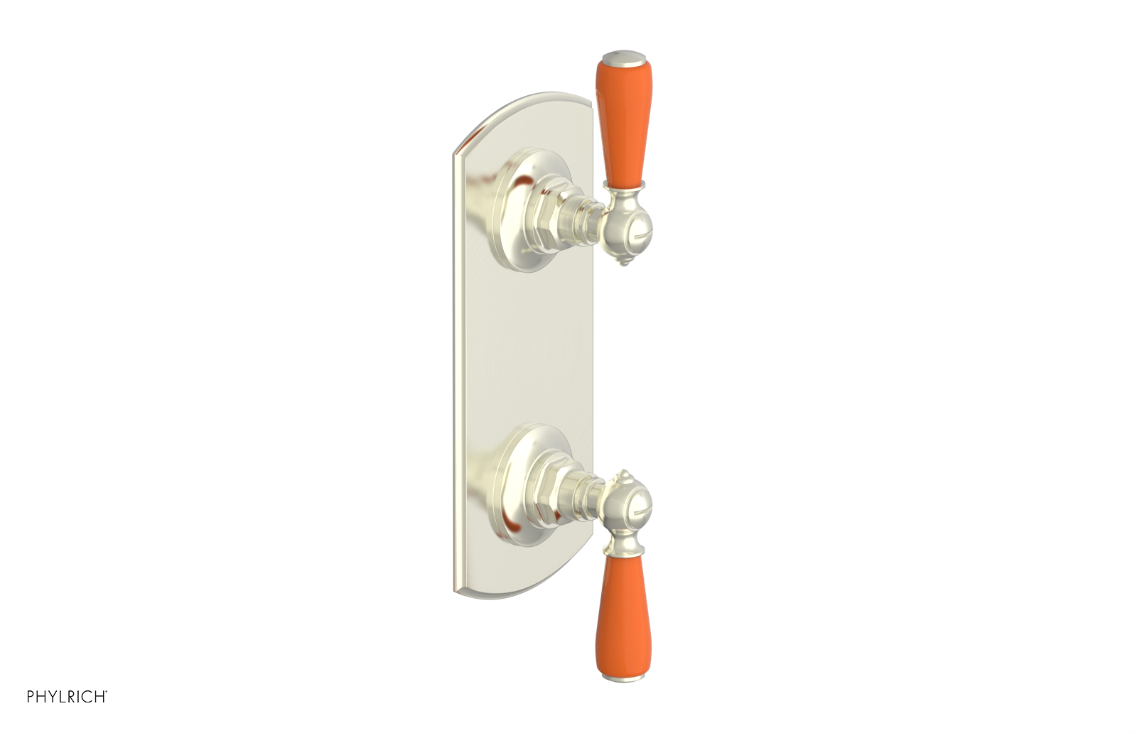 JAMESTOWN - Thermostatic Valve with Volume Control or Diverter with "Orange" Accents 4-738