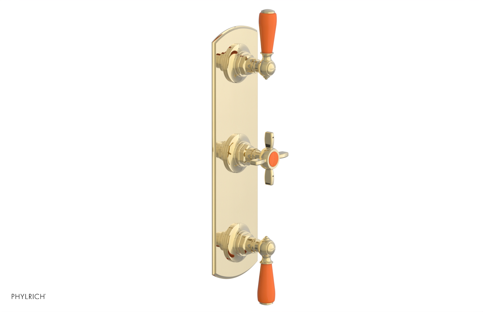 JAMESTOWN - Thermostatic Valve with Two Volume Control with "Orange" Accents 4-740