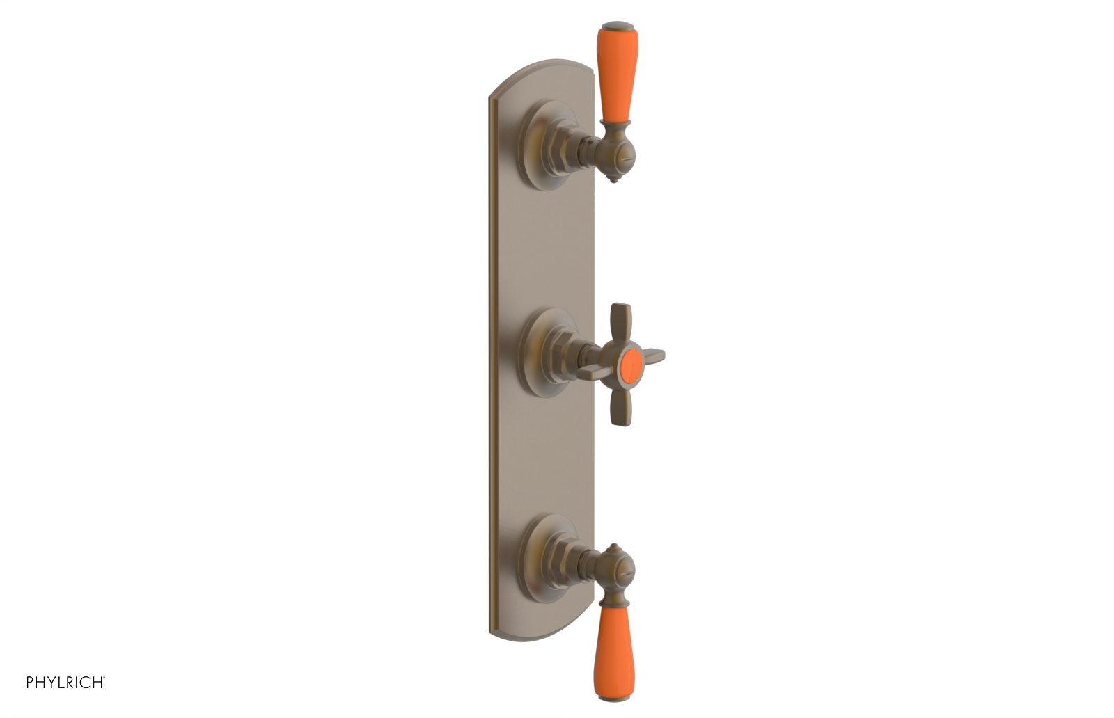 JAMESTOWN - Thermostatic Valve with Two Volume Control with "Orange" Accents 4-740