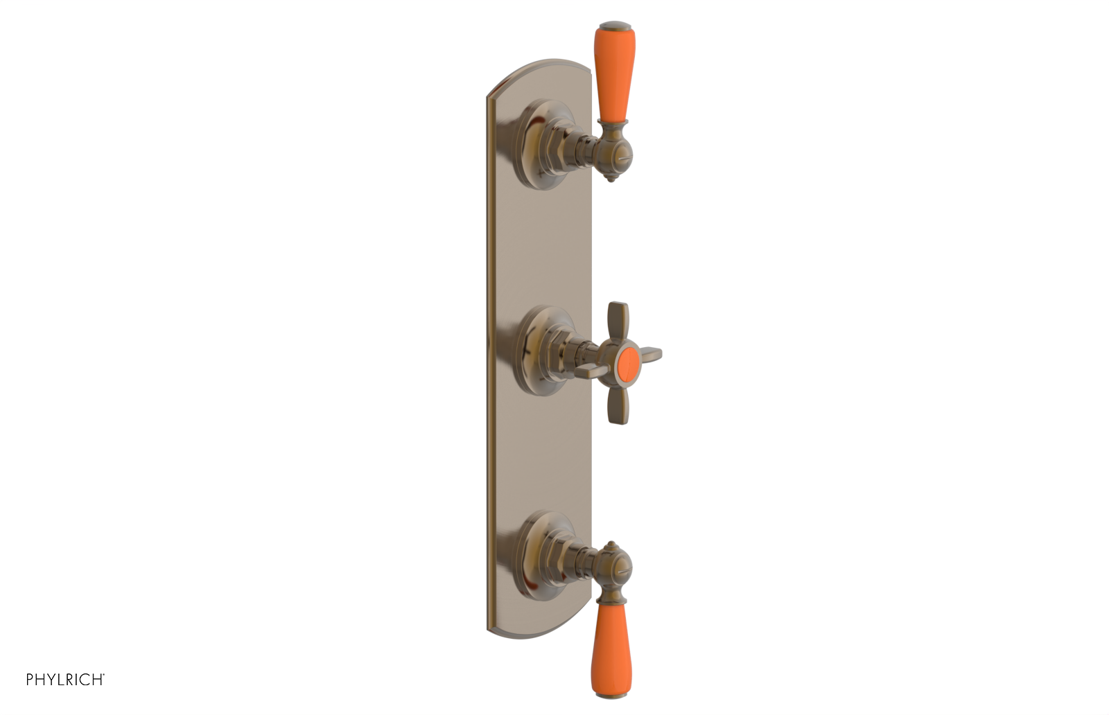 JAMESTOWN - Thermostatic Valve with Two Volume Control with "Orange" Accents 4-740