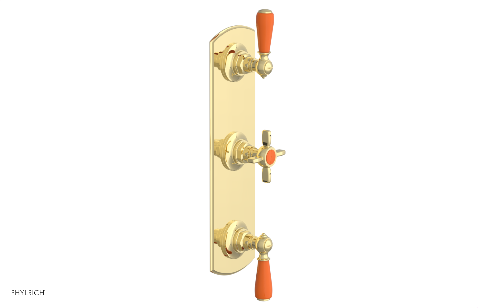 JAMESTOWN - Thermostatic Valve with Two Volume Control with "Orange" Accents 4-740