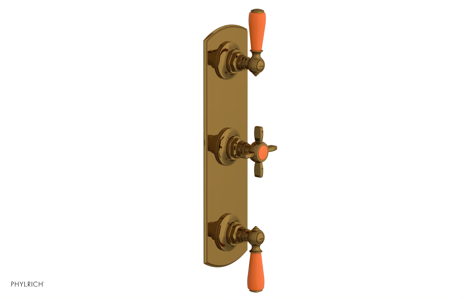 JAMESTOWN - Thermostatic Valve with Two Volume Control with "Orange" Accents 4-740