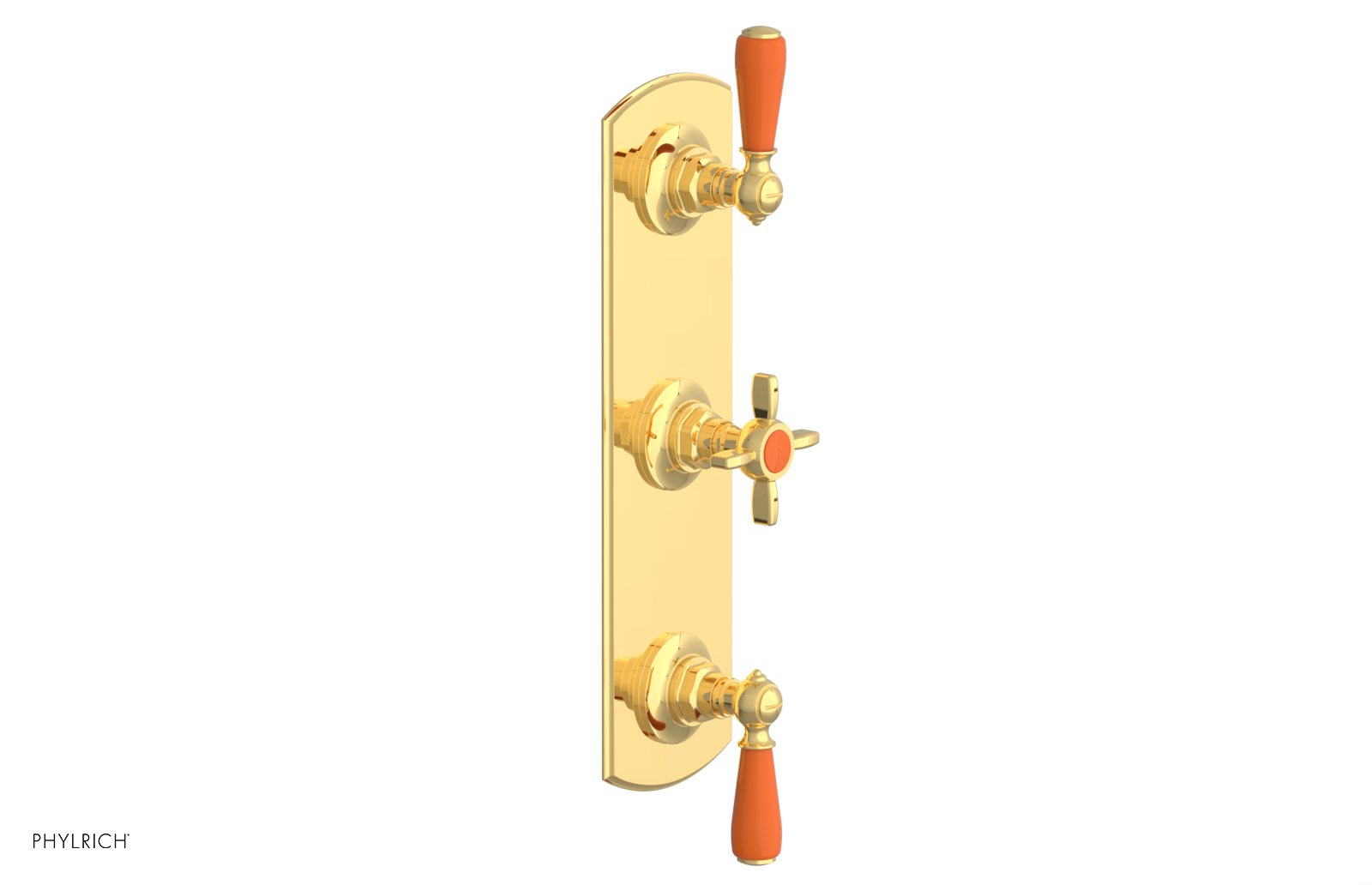 JAMESTOWN - Thermostatic Valve with Two Volume Control with "Orange" Accents 4-740