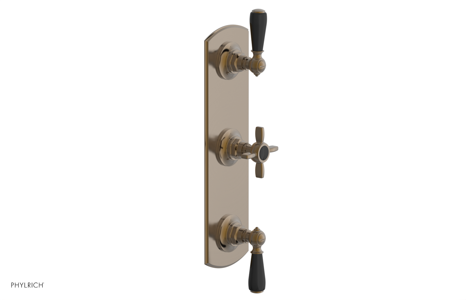 JAMESTOWN - Thermostatic Valve with Two Volume Control with "Black" Accents 4-740