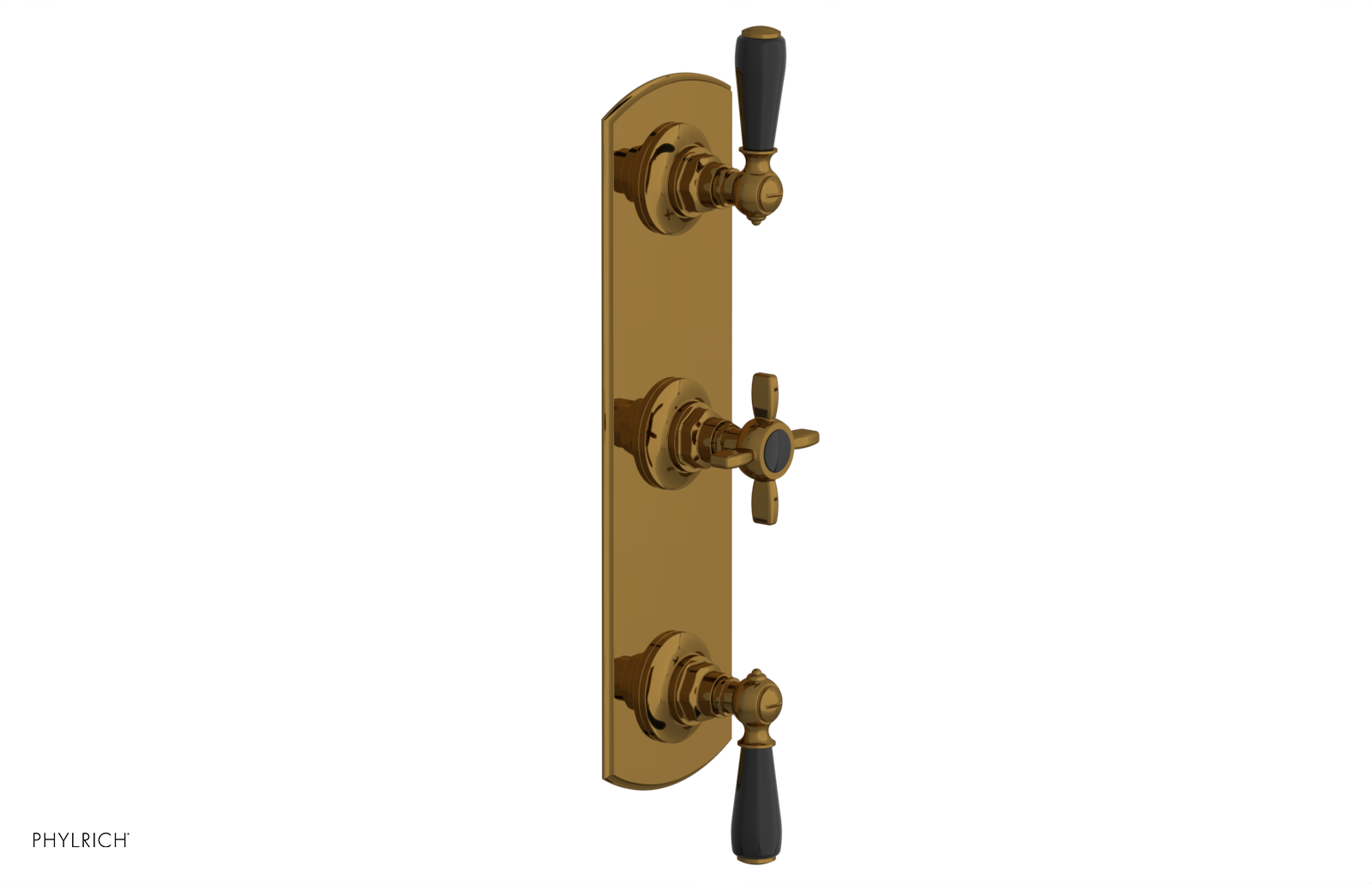 JAMESTOWN - Thermostatic Valve with Two Volume Control with "Black" Accents 4-740