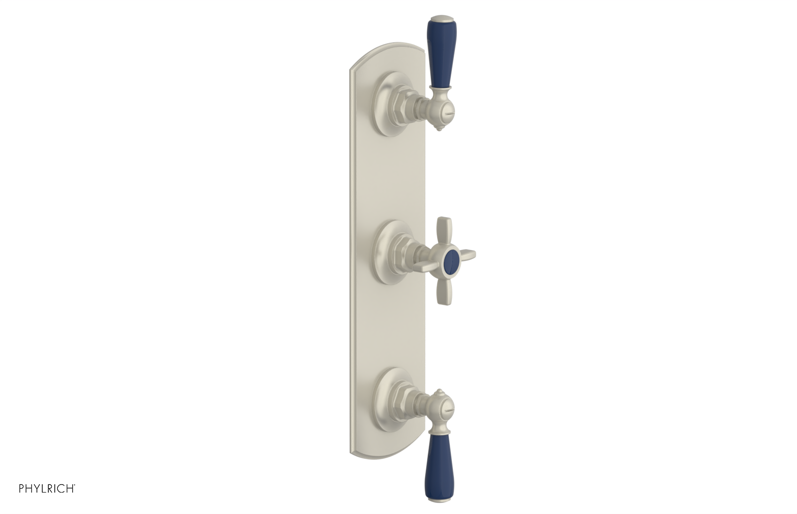 JAMESTOWN - Thermostatic Valve with Two Volume Control with "Navy Blue" Accents 4-740