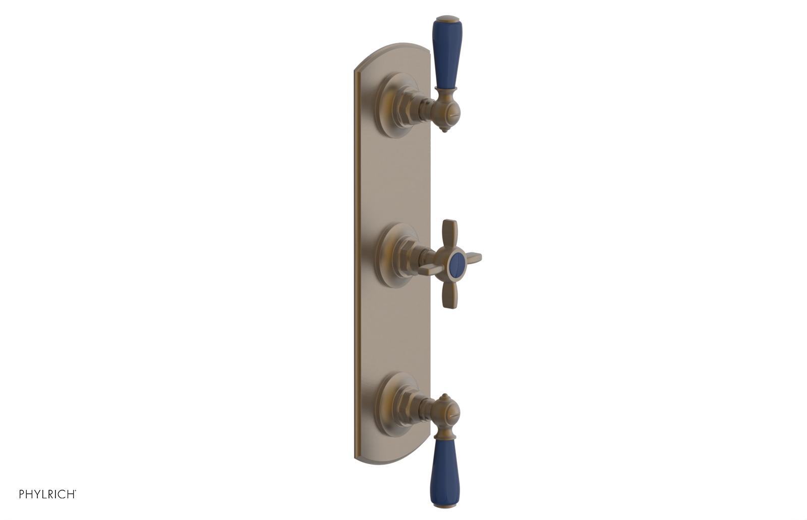 JAMESTOWN - Thermostatic Valve with Two Volume Control with "Navy Blue" Accents 4-740