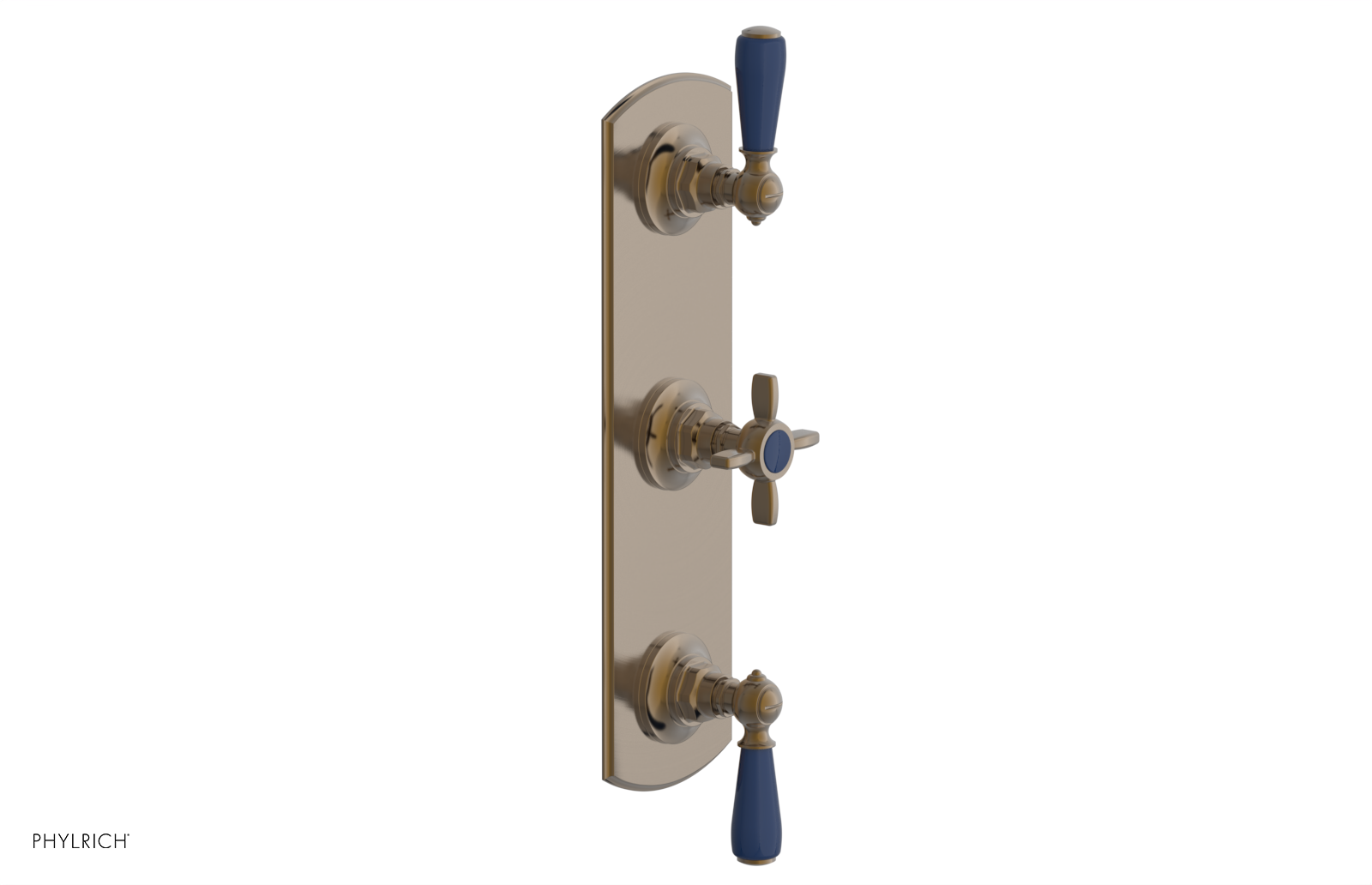 JAMESTOWN - Thermostatic Valve with Two Volume Control with "Navy Blue" Accents 4-740