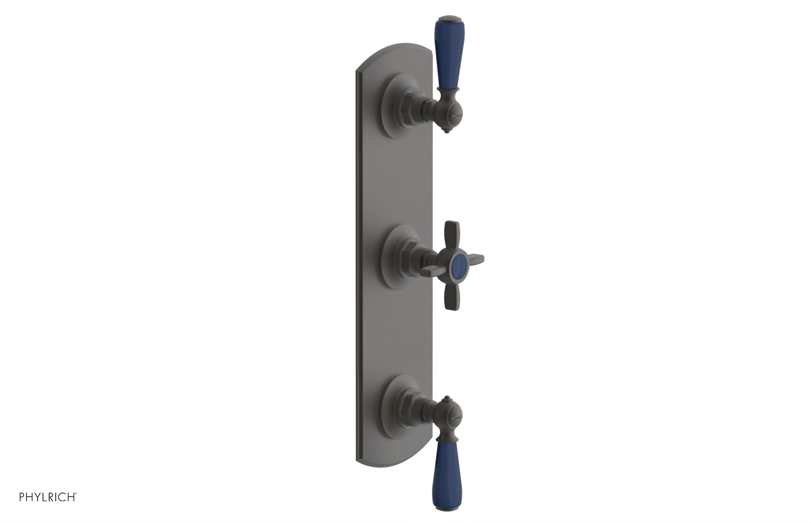 JAMESTOWN - Thermostatic Valve with Two Volume Control with "Navy Blue" Accents 4-740