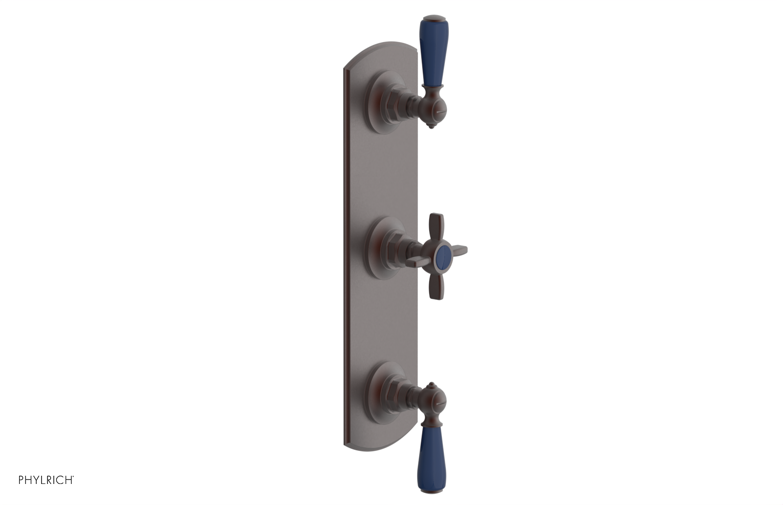 JAMESTOWN - Thermostatic Valve with Two Volume Control with "Navy Blue" Accents 4-740