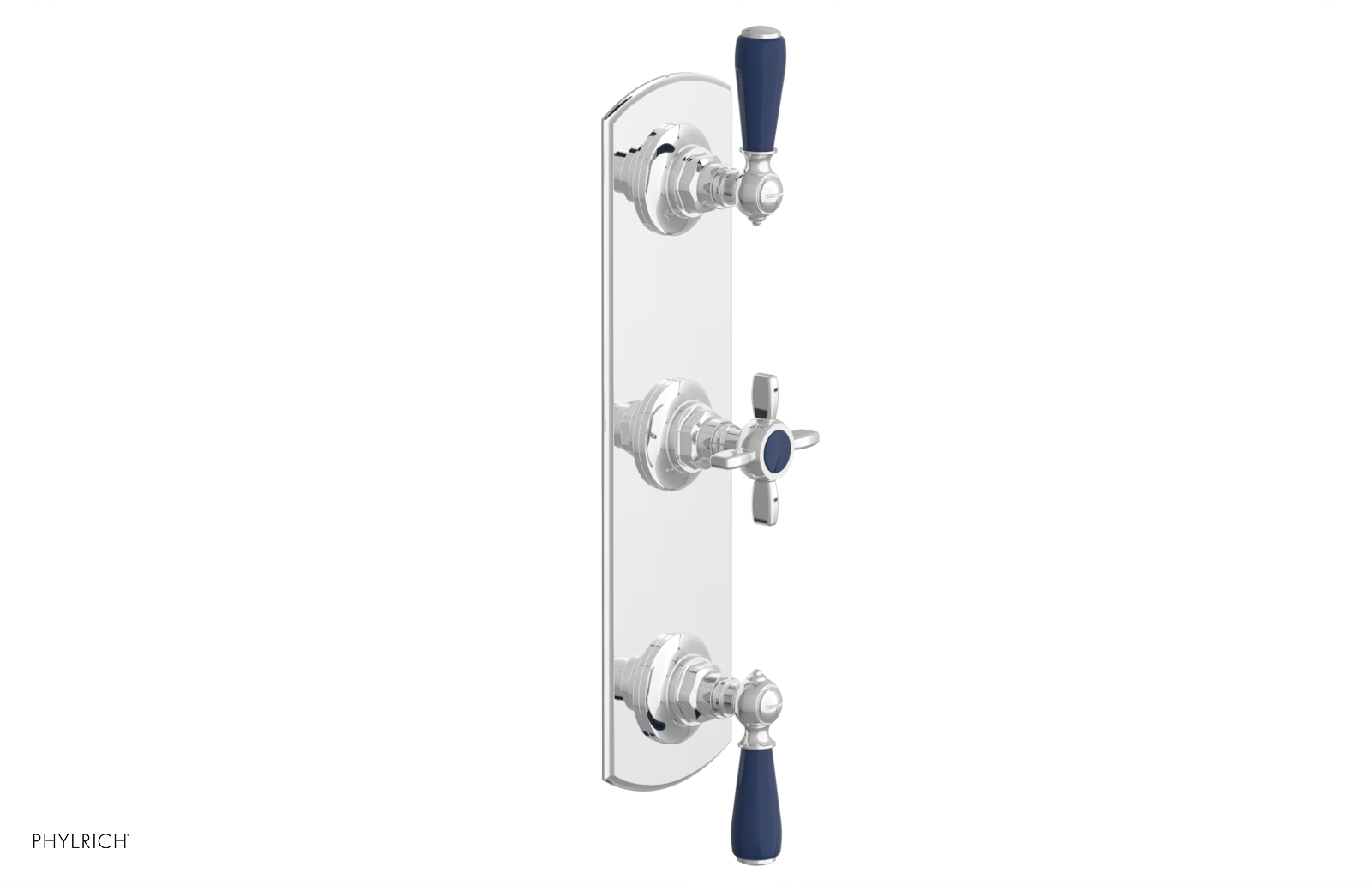 JAMESTOWN - Thermostatic Valve with Two Volume Control with "Navy Blue" Accents 4-740