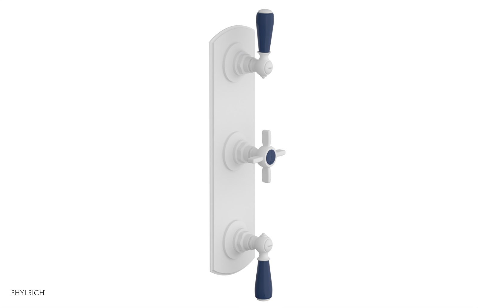 JAMESTOWN - Thermostatic Valve with Two Volume Control with "Navy Blue" Accents 4-740