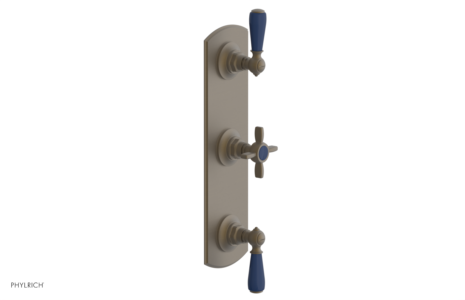 JAMESTOWN - Thermostatic Valve with Two Volume Control with "Navy Blue" Accents 4-740