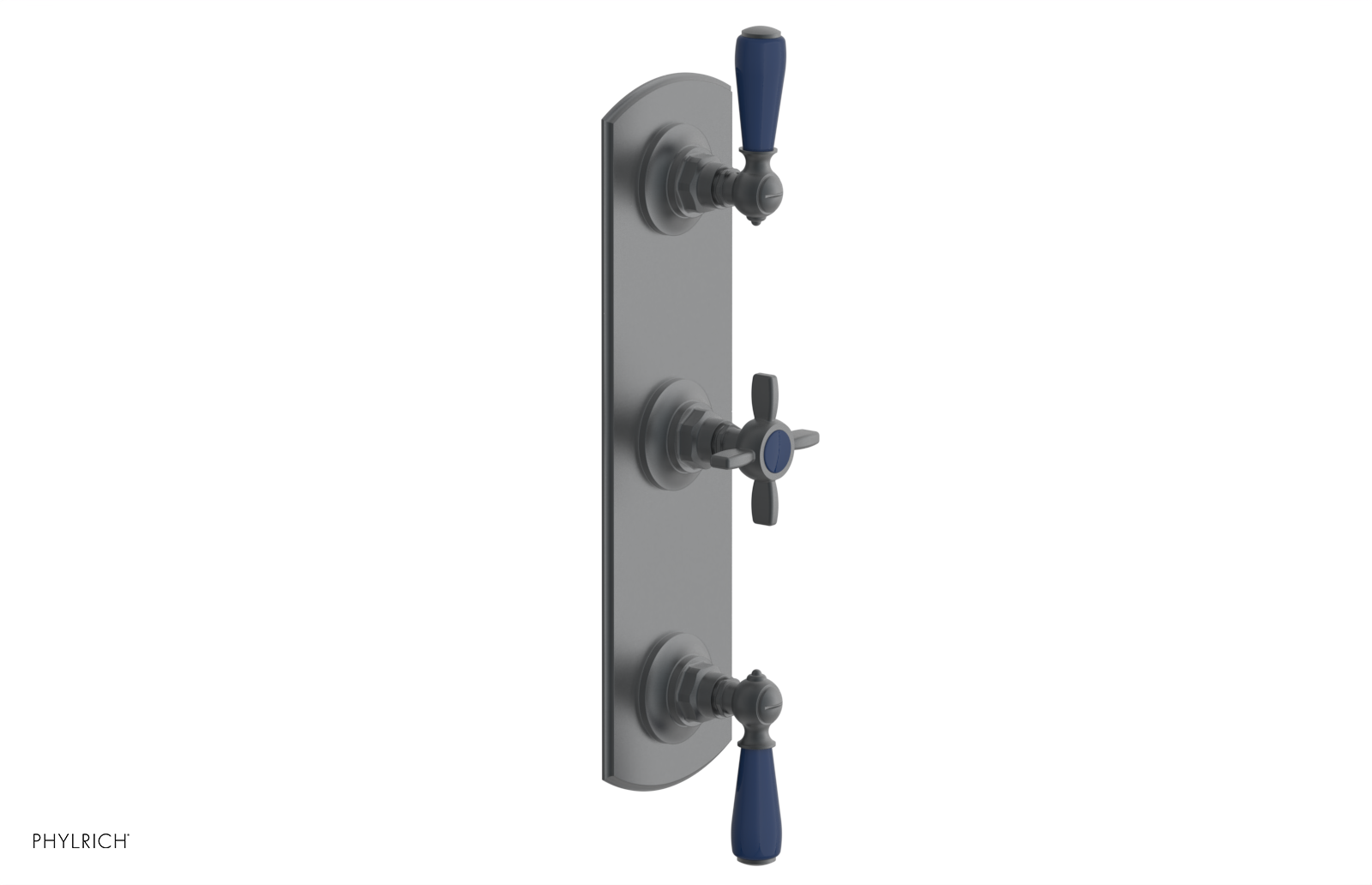 JAMESTOWN - Thermostatic Valve with Two Volume Control with "Navy Blue" Accents 4-740
