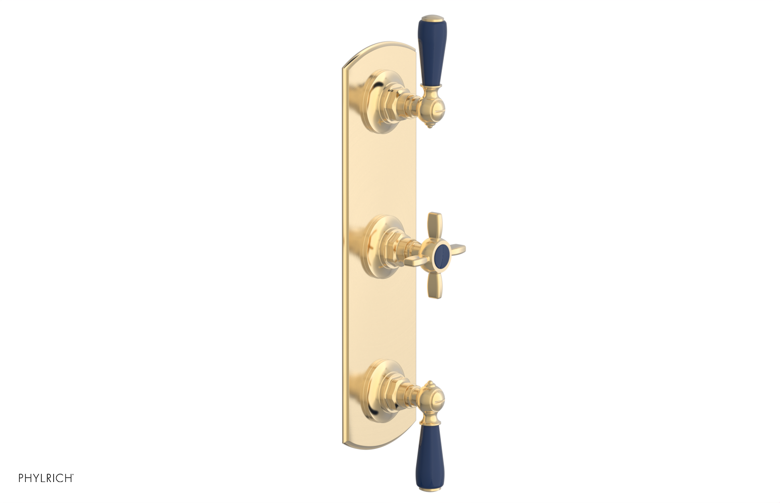 JAMESTOWN - Thermostatic Valve with Two Volume Control with "Navy Blue" Accents 4-740