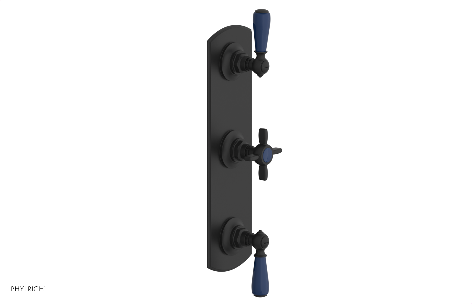 JAMESTOWN - Thermostatic Valve with Two Volume Control with "Navy Blue" Accents 4-740