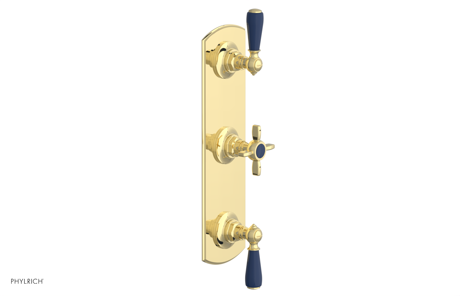 JAMESTOWN - Thermostatic Valve with Two Volume Control with "Navy Blue" Accents 4-740