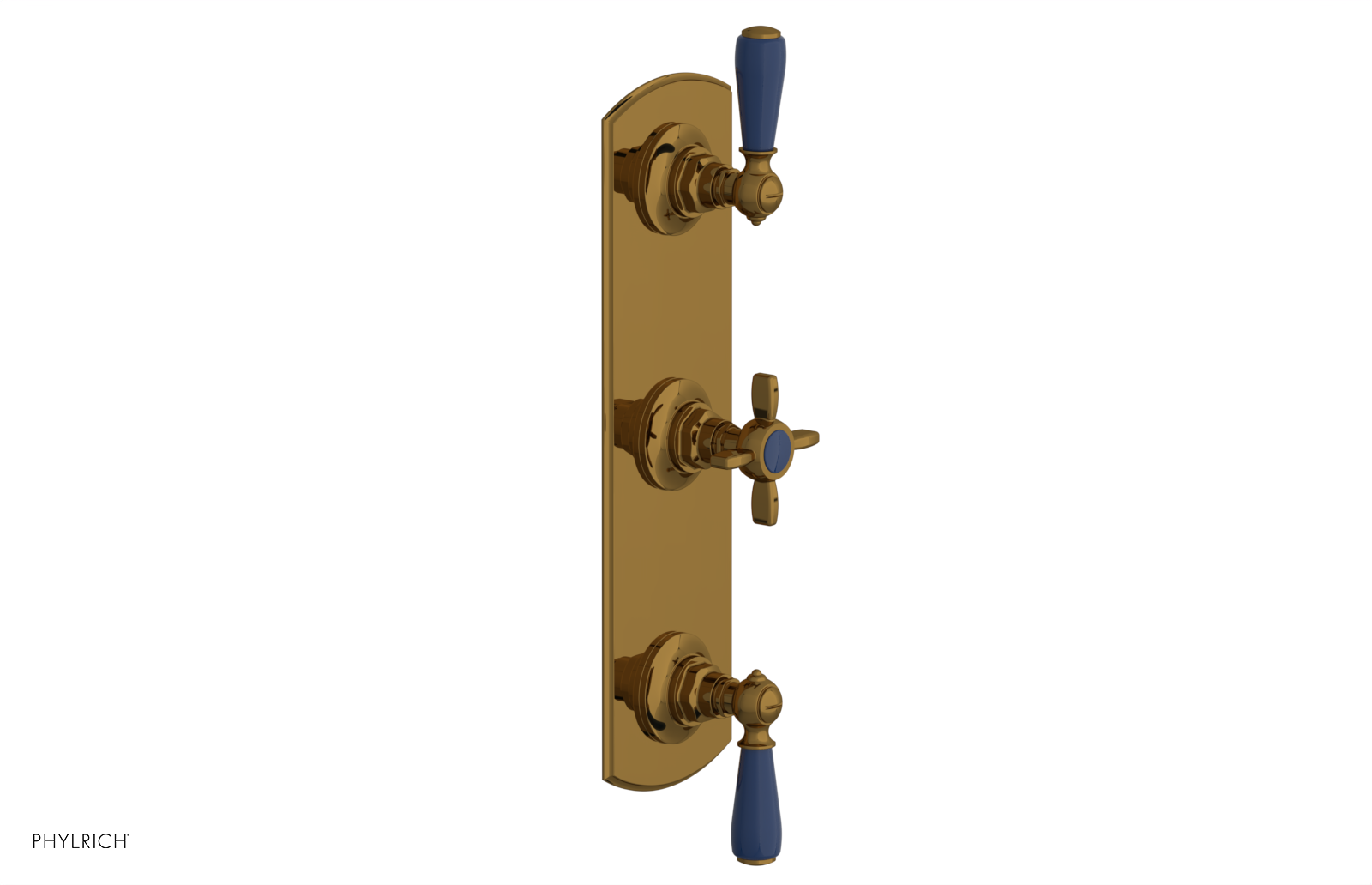 JAMESTOWN - Thermostatic Valve with Two Volume Control with "Navy Blue" Accents 4-740