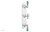 JAMESTOWN - Thermostatic Valve with Two Volume Control with "Turqoise" Accents 4-740