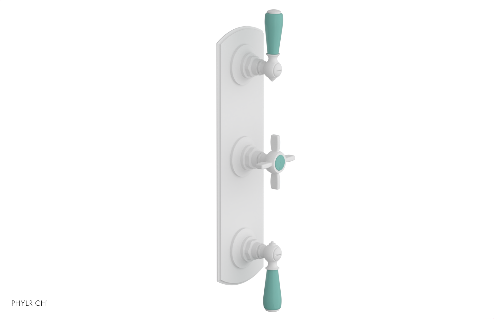 JAMESTOWN - Thermostatic Valve with Two Volume Control with "Turqoise" Accents 4-740