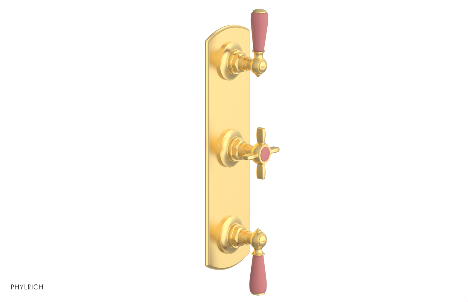 JAMESTOWN - Thermostatic Valve with Two Volume Control with "Pink" Accents 4-740