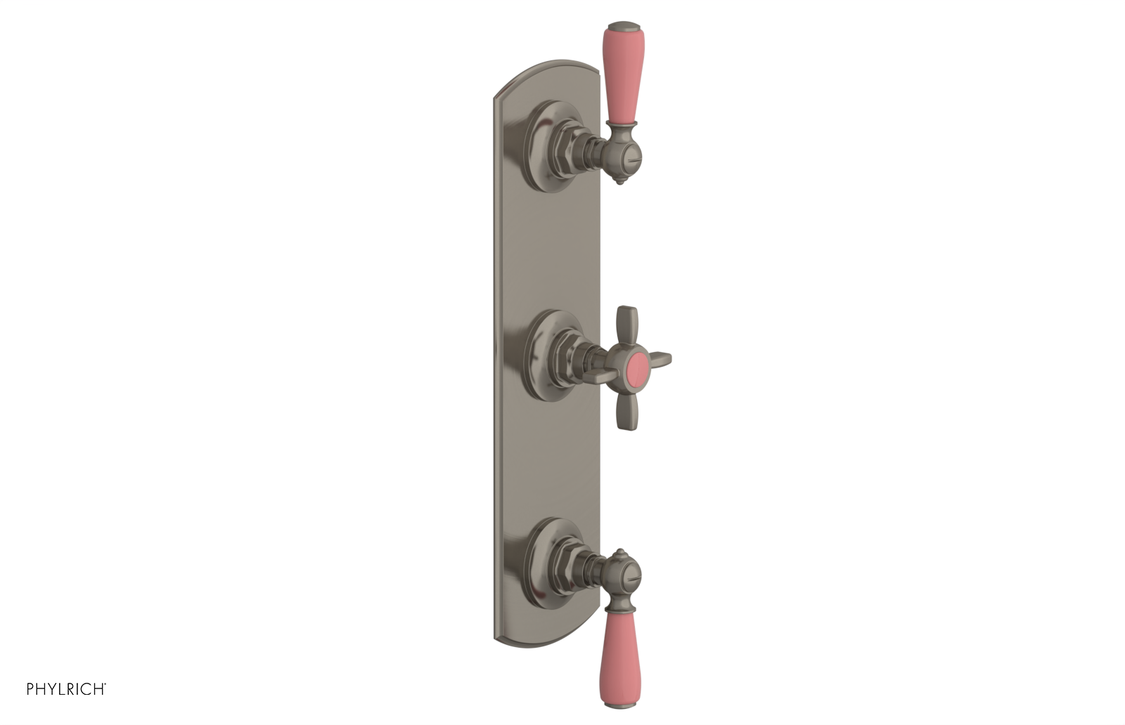 JAMESTOWN - Thermostatic Valve with Two Volume Control with "Pink" Accents 4-740