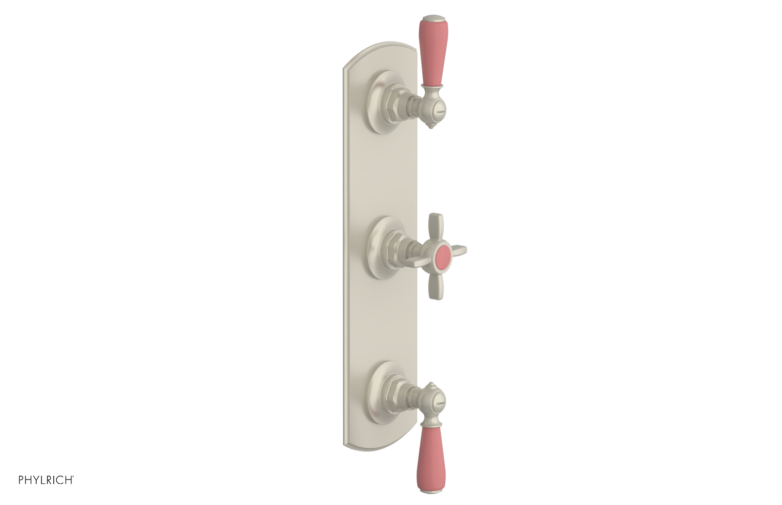 JAMESTOWN - Thermostatic Valve with Two Volume Control with "Pink" Accents 4-740