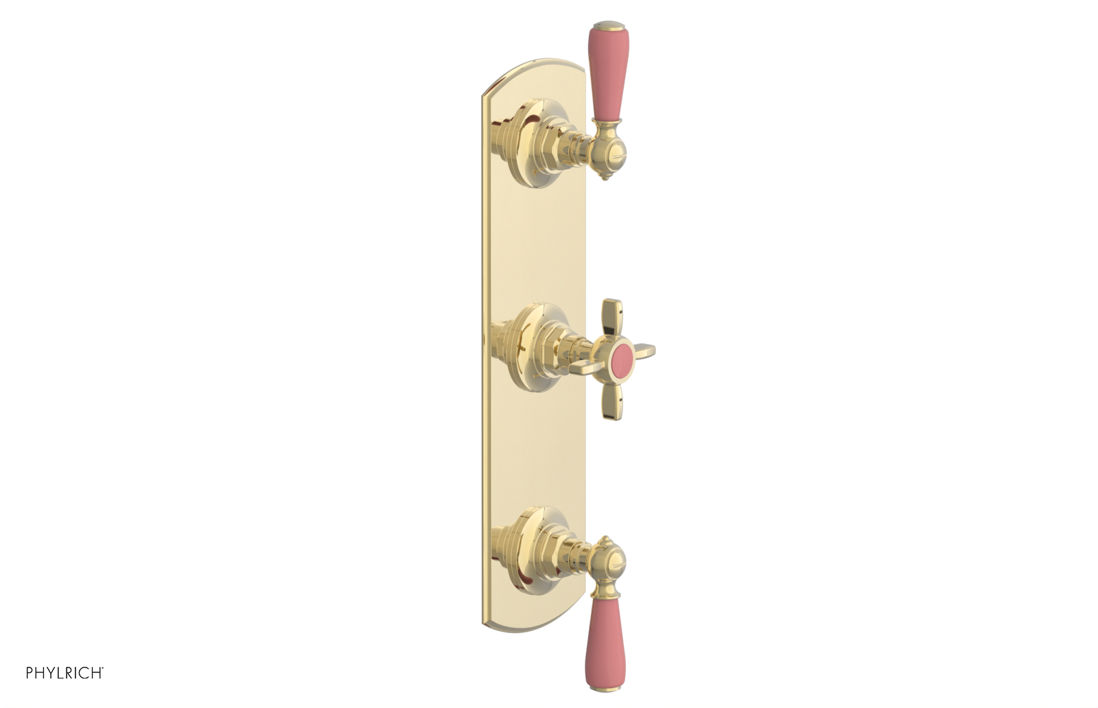 JAMESTOWN - Thermostatic Valve with Two Volume Control with "Pink" Accents 4-740