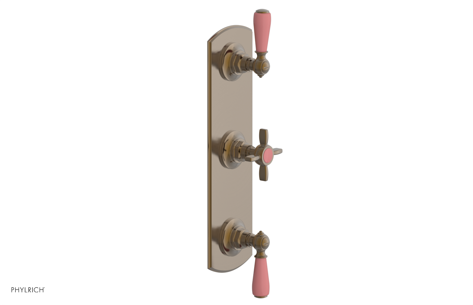 JAMESTOWN - Thermostatic Valve with Two Volume Control with "Pink" Accents 4-740