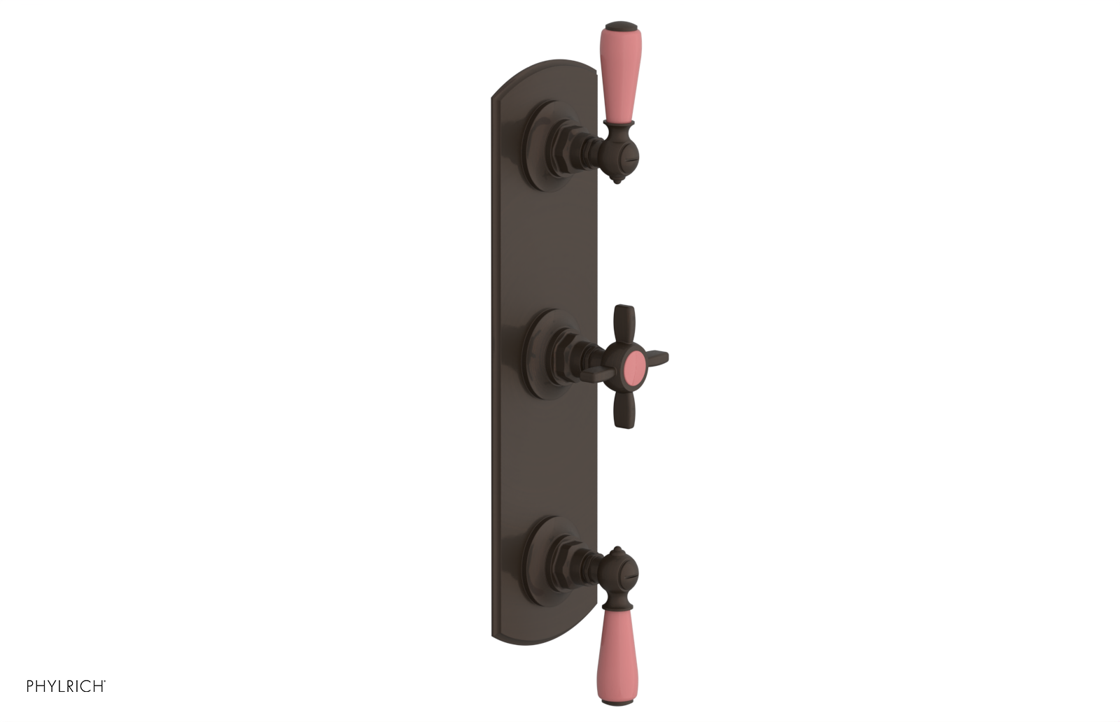 JAMESTOWN - Thermostatic Valve with Two Volume Control with "Pink" Accents 4-740
