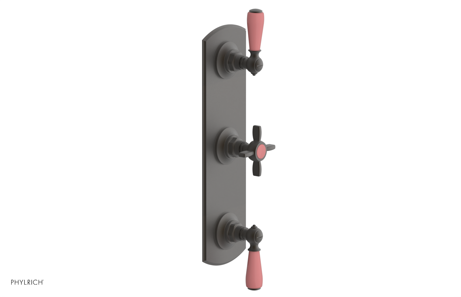JAMESTOWN - Thermostatic Valve with Two Volume Control with "Pink" Accents 4-740