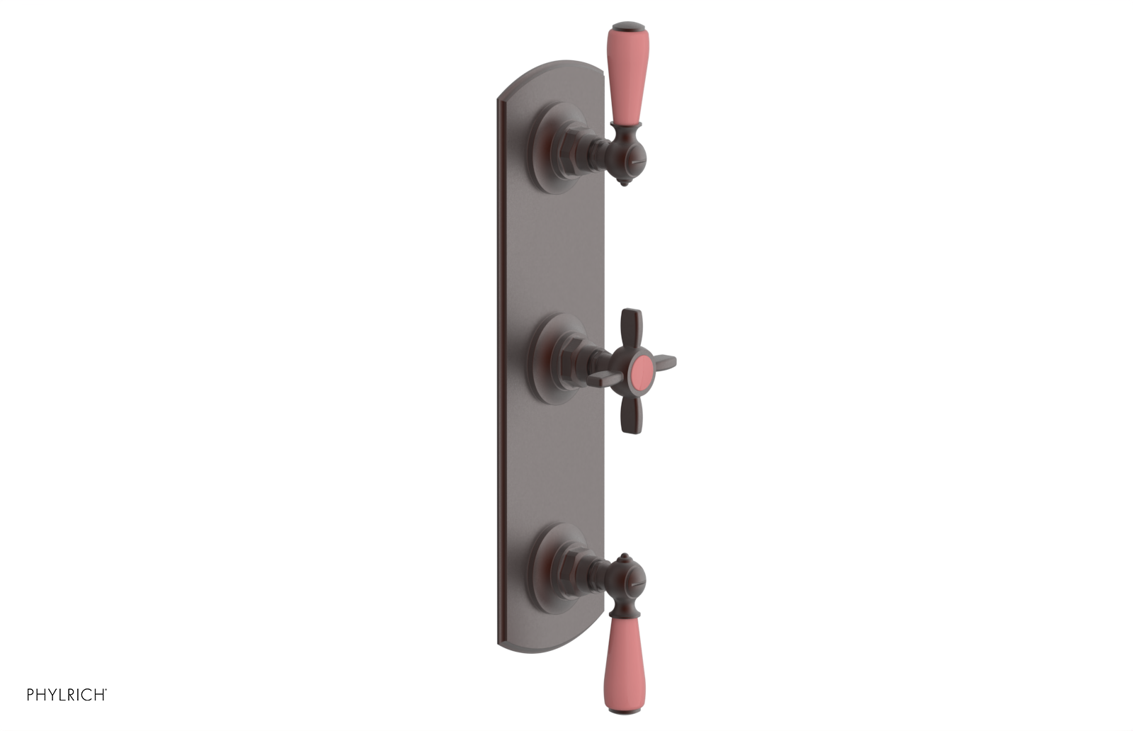 JAMESTOWN - Thermostatic Valve with Two Volume Control with "Pink" Accents 4-740