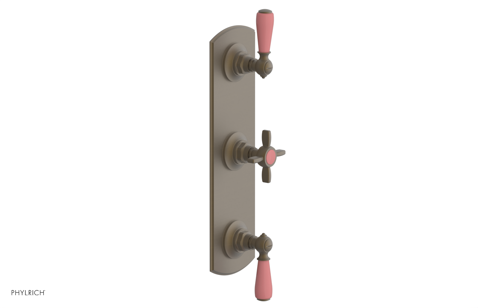 JAMESTOWN - Thermostatic Valve with Two Volume Control with "Pink" Accents 4-740