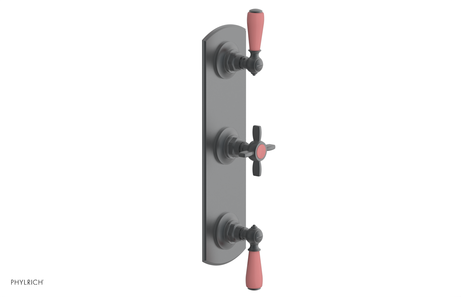 JAMESTOWN - Thermostatic Valve with Two Volume Control with "Pink" Accents 4-740