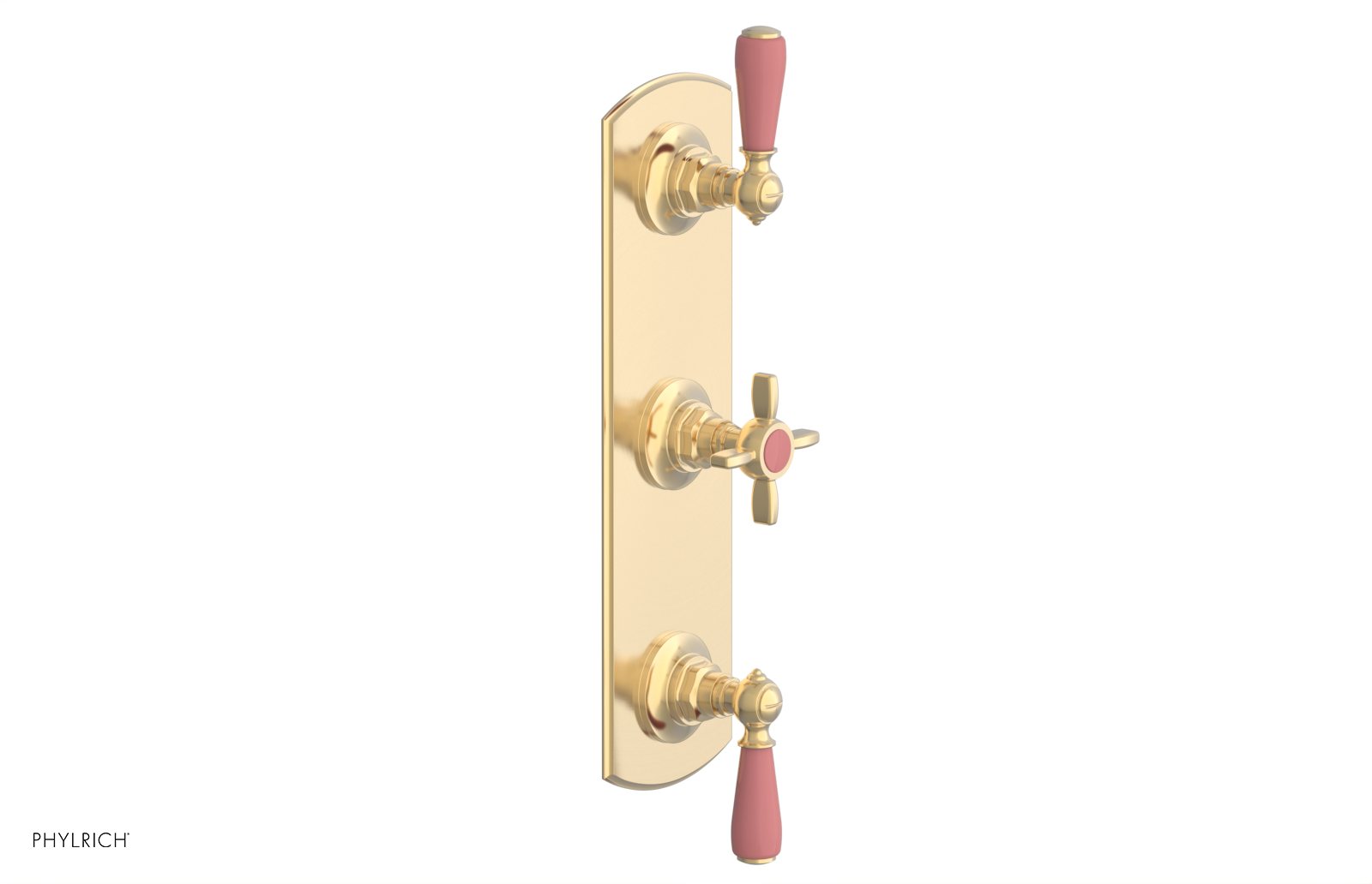 JAMESTOWN - Thermostatic Valve with Two Volume Control with "Pink" Accents 4-740