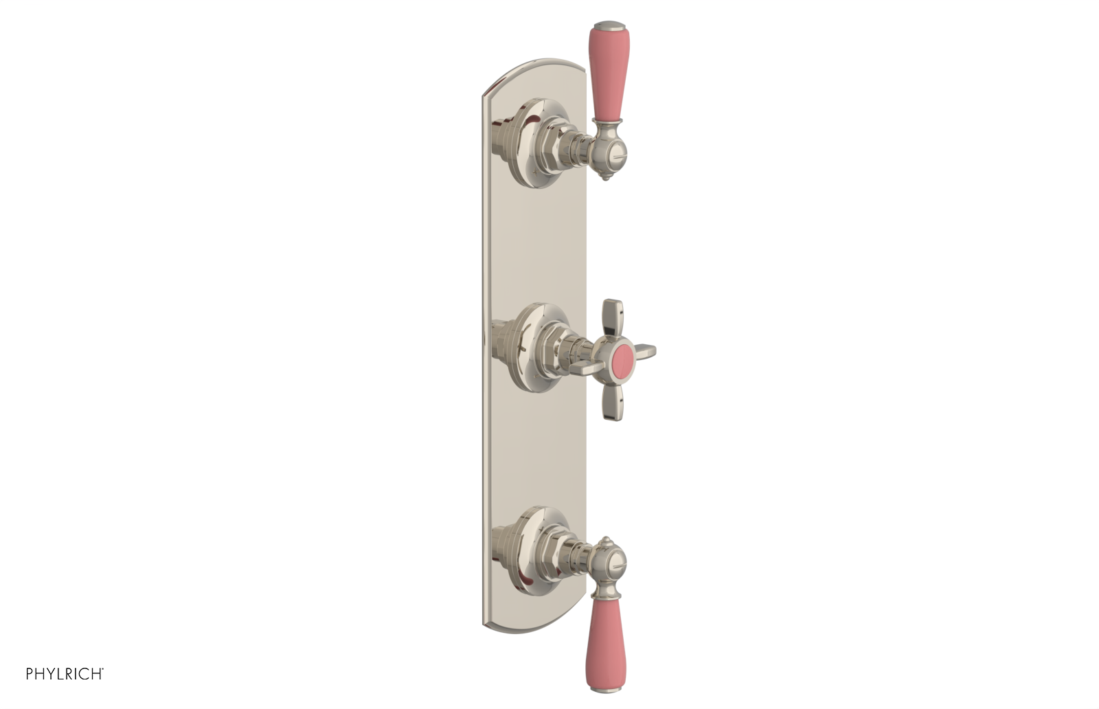 JAMESTOWN - Thermostatic Valve with Two Volume Control with "Pink" Accents 4-740