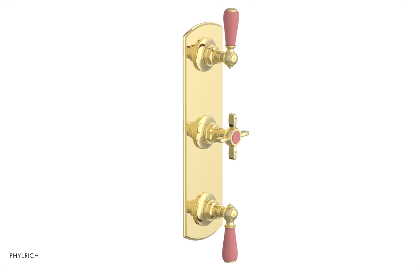 JAMESTOWN - Thermostatic Valve with Two Volume Control with "Pink" Accents 4-740